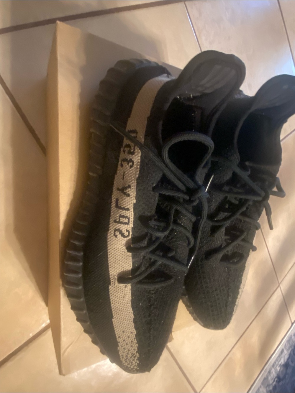 adidas Yeezy Boost 350 Oreos. Men's Black & Tan Knit Runner Sneakers